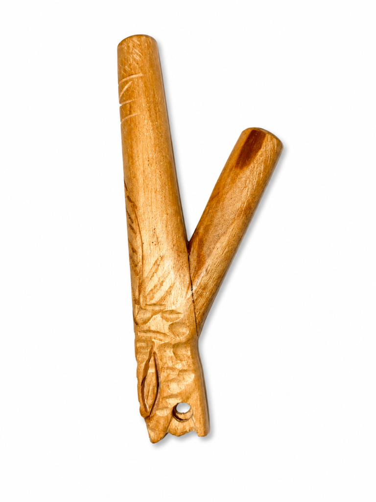 Hand-Carved Palo Santo Wood Jaguar Kuripe