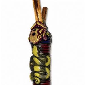 Hand-Sculpted Kuripe & Rapé Container Set – Sacred Amazonian Animals
