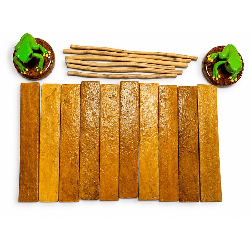 Authentic Matsés Tribe Kambo Stick with Natural Tamshi Vine – 10-Pack