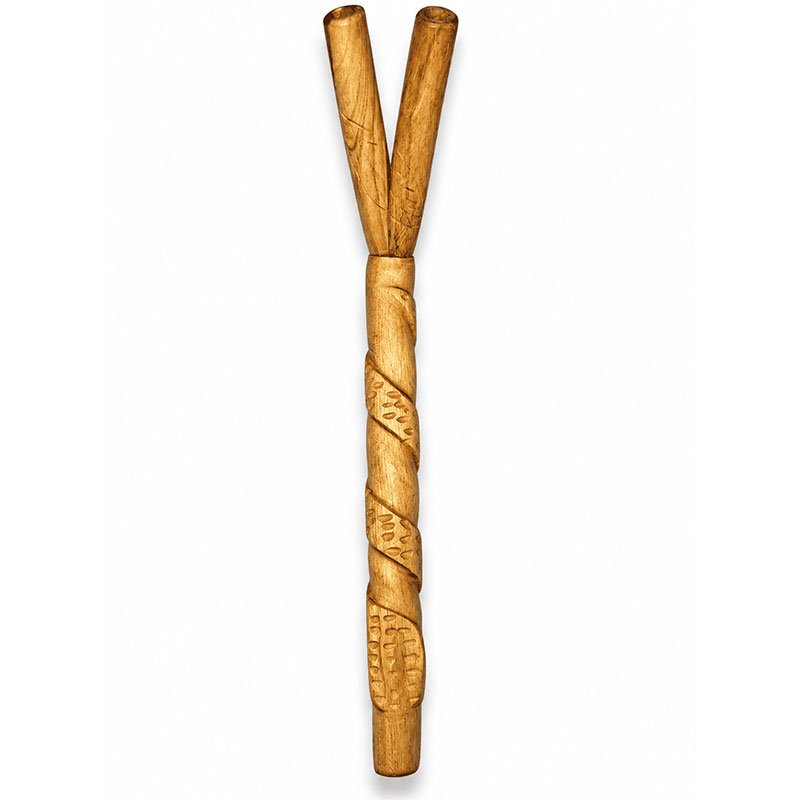 Hand-Carved Double Palo Santo Tepi Applicator – Sacred Serpent - Image 2