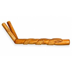 Hand-Carved Double Palo Santo Tepi Applicator – Sacred Serpent
