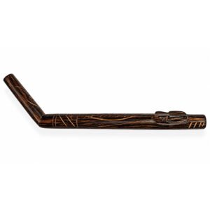 Hand-Carved Chonta Wood Tepi Applicator – Puma Head